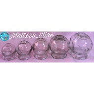 Set of 5 Ventosa Glass Cupping Massage