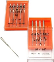 DREAMSTITCH 990416000A Denim Needles 15X 1DE #16 for Janome Brand 990416000A