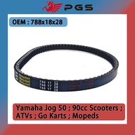 PGS Drive Belt 788x17x28 Transmission For Yamaha 2-Stroke JOG50 JOG90 3YK ZR50 EVO QJ50 2JA Vento ZI