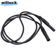 WILLUCK 1/2pcs Male-to-Female Banana Plug, 4mm CATII 1000V /32A Max Meter Test Lead Extension, Red&b