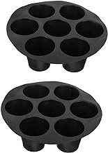 2pcs 7 hole cake mold liners for air fryers oven air fryer silicone egg bites molds silicone cupcake baking cups air fryer paper liners muffin cake bakeware pudding cup Silica gel