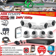 Hikvision Cctv Package 8 Channel 8 Camera 2MP (1080p) Colorvu package / Analog package with or without HDD | Surveillance set / cctv set / cctv cameras