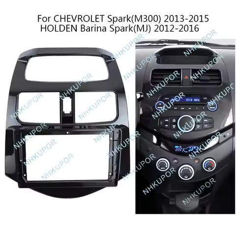 9" Car Radio Fascia For Chevrolet Spark M300 2013-2015 Holden Barina Spark MJ 2012-2016 Stereo Dash 