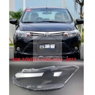Xuming ไฟหน้าเลนส์ไฟหน้าฝาครอบเลนส์สำหรับ Toyot Vios Gen3 2014 2015 2016 2017 Orignal คุณภาพ