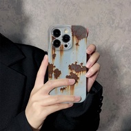 Rustic Style Phone Case Samsung S25/S23/S21/A73/A55 Distressed Metal Finish Quirky Protective Cover