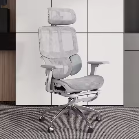 Luxury Modern Mesh Adjustable Lumbar Swivel Reclining Executive Desk Chair Ergonomic Office Chair wi