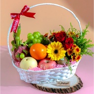 Kenny Hills Fresh Fruits & Flowers Basket