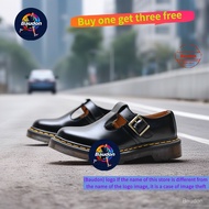 Dr.Martens  Core Polley Single button Mary jane shoes Thick Bottom Vintage Uniform shoes Same Style 