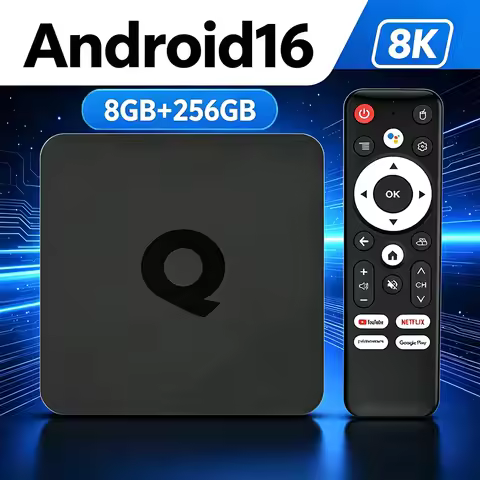 Android Smart TV Box 8K Q1 Android 16 Google Assistant Quad Core Support Dual Wifi 5G BT6.0 RK3518 6