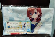 全新日版一番賞五等分的花嫁ff H賞 三玖大毛巾 100cmX40cm