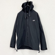 VISION STREET WEAR 山地派克大衣/連帽衫，帶刺繡Logo，黑色，M碼，古著