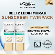 [BUY 1 GET 1] LOreal Paris UV Defender Serum Protector Sunscreen SPF 50+ / PA ++++ Skin Care - 50ml 
