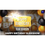 [Adobe Premiere Pro][ADD ON]Happy Birthday Celebration Slideshow Presentation Template