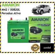 AMARON Battery for Perodua Ativa M42 EFB Series Idle Start Stop Car Battery Premium Lasting (M42/50B