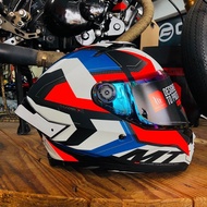 MT Helmet Thunder 4 SV Double Visor Fullface Helmet With Spoiler A0 Valiant Matt Pearl White