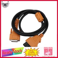sunnyhousess 152cm/4.99ft Universal OBD2 16Pin Male to Female Extension Cable Diagnostic Extender Co