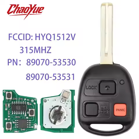 CC Remote Car Key FOB HYQ1512V 315Mhz 4C/4D68 Chip Short Blade For Lexus IS300 GS300 GS430 GX470 LX4