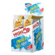 (20 Pack) HIGH5 Energy Gel Aqua : Carbohydrate energy gel with fruit juice and extra water