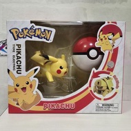 Pokémon 可變形比卡超 Pokemon Pocket Monster 寵物小精靈 精靈寶可夢 Pikachu 皮卡丘 變身 模型 玩具 (比卡超可變形並收藏在精靈球內)