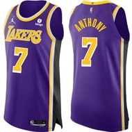 [PreOrder]  NBA Los Angeles Lakers Carmelo Anthony Diamond Jumpman Sponsor Jersey