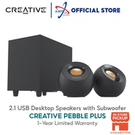CREATIVE PEBBLE PLUS 2.1 USB Desktop Speakers with Subwoofer