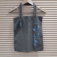 法國品牌Agnes b.合作第26屆金馬獎紀念品包包棉質手提袋 黑色小b包 #24女王節