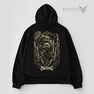 Blackred hoodie egale skull/ Metal Series/
