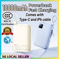 SG READY STOCK Remax 3C Power Bank 10000mAh 22.5W 20W Fast Charging Powerbank DualCable Portable Cha