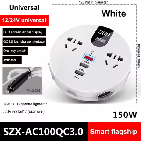 150W Pure Sine Wave Inverter 12V to 220V 110V Current Converter Europe Camper EU US 300W Auto Power 