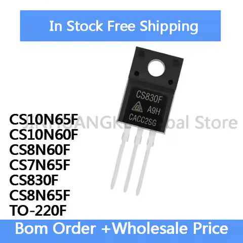 5pcs NEW CS8N65F CS830F CS7N65F CS8N60F CS10N60F CS10N65F TO-220F MOS FET High-power In Stock