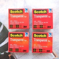 SCOTCH 3m Transparent Tape 600 3/s 4 IN 1 roll 36 yards 19mm x 32.9m [1pc]