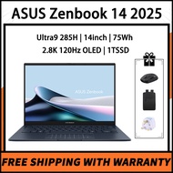 ASUS Zenbook 14 2025 Ultra9 285H 14inch 75Wh 2.8K 120Hz OLED 1TSSD 灵耀14 2025