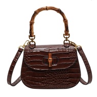 Women Handbag Tote Bag Bamboo Handle Fashion Satchel Elegant Crossbody Purse Artificial Leather Even