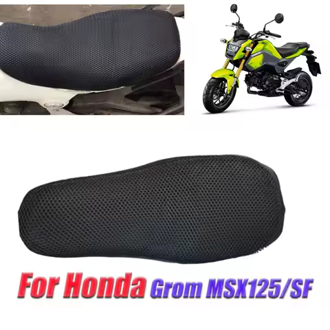 Motorcycle 3D Breathable Mesh Seat Cushion Cover Protector Seat Cover For Honda MSX125 Grom MSX 125 