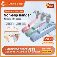 ORANGE Hangers Premium Stainless Steel Anti Slip Hanger Baju Penyangkut Plastic Clothes Coat Hanger 