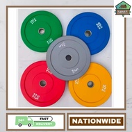 Colored Olympic Bumper Plates Rubber Gym workout 5kg/10kg/15kg/20kg/25kg - furnifit.store Dumbbell P