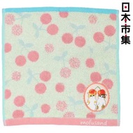 其他品牌 - 日本Mofusand 櫻桃貓 粉藍色 純棉毛巾手帕 (572)【市集世界 - 日本市集】