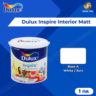 Dulux Inspire Interior Matt (NEW) ดูลักซ์ อินสไปร์ สีน้ำทาภายใน เบส A สีขาว ชนิดด้าน ขนาด 1 กล.