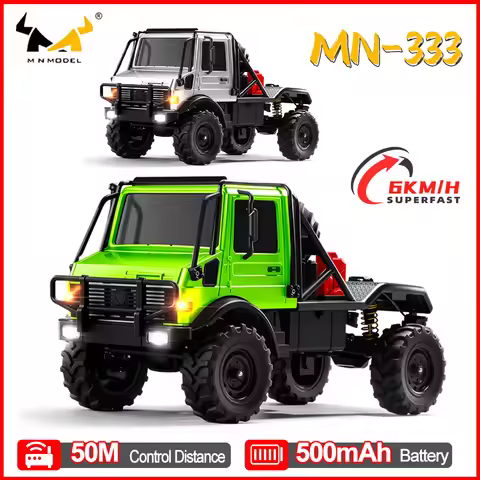 MN MODEL MN333 RC Car 1/18 Crawler Alloy Car Shell 4WD with Spare Tire Remote Control Truck