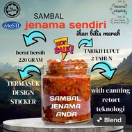 sambal bilis merah jenama sendiri (100 botol)