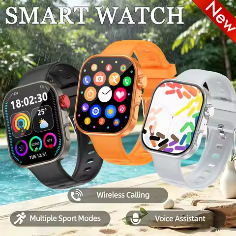 Smart Watch Android Phone 2.01'' Inch Color Screen Bluetooth Call Blood Oxygen/Pressure Monitoring S