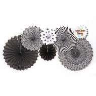 Black Paper Fan set Black Paper Fan set