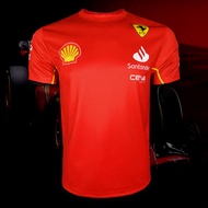 F1 Round Neck T-Shirt F1 Ferrari F1 Team 2024 FM0094 Printed All Over Size S-5XL