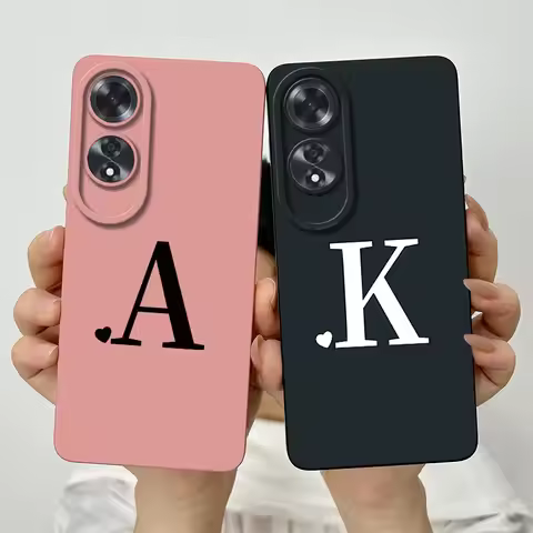 For OPPO A60 Case Oppo A60 Phone Case Cute Letters Matte Slim Soft Silicone CPH2631 Phone Cover oppo