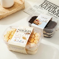 50PCS 280ML Transparent Dessert Box – Clear PET Material for Showcasing Desserts Bekas Tiramisu 280m
