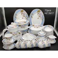 SET PINGGAN OPAL GLASSWARE (DINNER SET 72PCS)