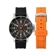 Timex Watches &gt; Men's Timex Military Allied Black and Orange Strap Watch Set TWG017900