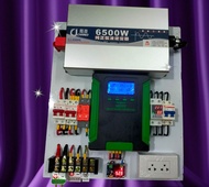 พลังแสงอาทิตย์inverter 6500 วัตต์24 โวลท์pure sine wavechargerแท้ charger mppt บูธกระแสชาร์จได้ดี ติ