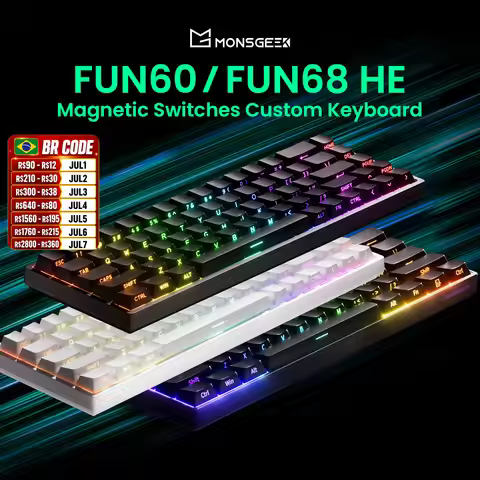 Akko MonsGeek FUN68 FUN60 PRO&MAX HE Magnetic Keyboard 60% 65% Gaming Keyboards Rapid Trigger 8K Cus