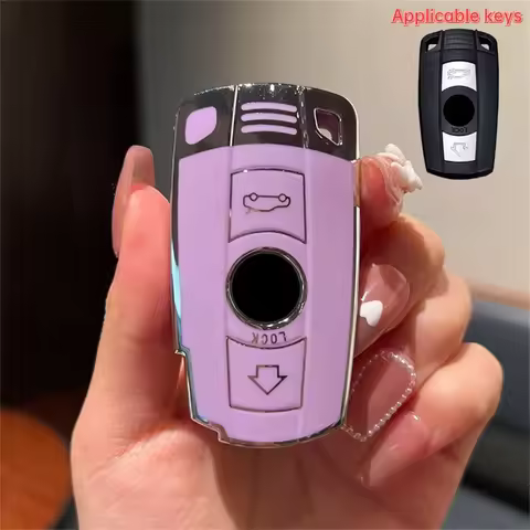 1 pcs TPU Car Key Cover Case, Fit for BMW E90 E60 E70 E87 3 5 6 Series M3 M5 X1 X5 X6 Z4 E71 E72 E88